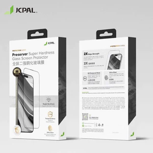Kính Cường Lực iPhone 17 Pro Max 16 15 14 JCPAL Preserver Trong Suốt Viền Mỏng Siêu Cứng Chống Va Đập