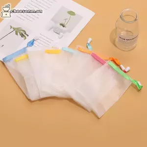 Cheenm 10 Chiếc Ngẫu Nhiên 9x15cm Túi Xà Phòng Có Thể Treo Tắm Sữa Rửa Mặt Túi Lưới Xà Phòng Cơ Thể Sữa Rửa Mặt Túi Lưới Bong Bóng Dụng Cụ Vệ Sinh VN