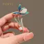 PNPIA- Tính Khí Sang Trọng Hoa Lily Trâm Cài Cho Nữ Cô Gái Vintage Men Chân Đa Năng Sáng Bóng Xòe Quần Áo Phụ Kiện Quà Tặng