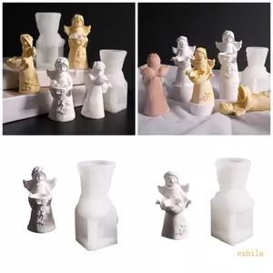 Exhila Thiết Thực Gia Đình Làm Bánh Đồ Dùng Hình Thiên Thần Chắc Chắn Khuôn Silicon Đồ Thủ Công Di Động Cho Vui Món Tráng Miệng Mak