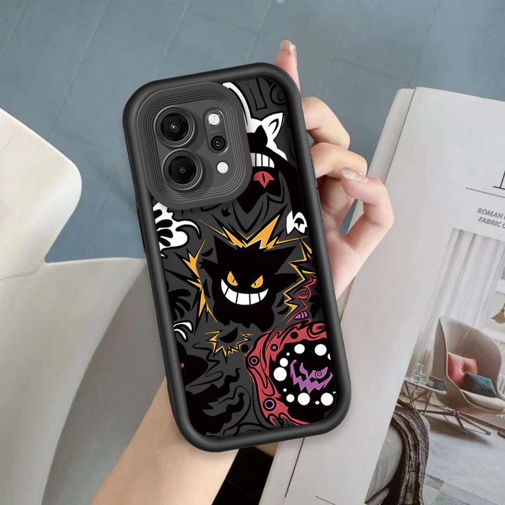 Ốp Lưng Cho OPPO Reno 6 8 10 11 12 13 14 15 F Pro Phim Hoạt Hình Silicon Mềm Ốp lưng TPU Gengar Mắt Thiên Thần Chống Sốc Ốp Lưng
