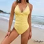 Đồ bơi một mảnh mùa hè dành cho nữ Áo tắm Monokini cổ chữ V sâu không tay mùa hè