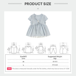 Áo sơ mi nữ mùa hè tươi mát kẻ sọc xanh dương thắt nơ phía trước, kiểu dáng xếp lớp, tay ngắn, viền bèo nhún.