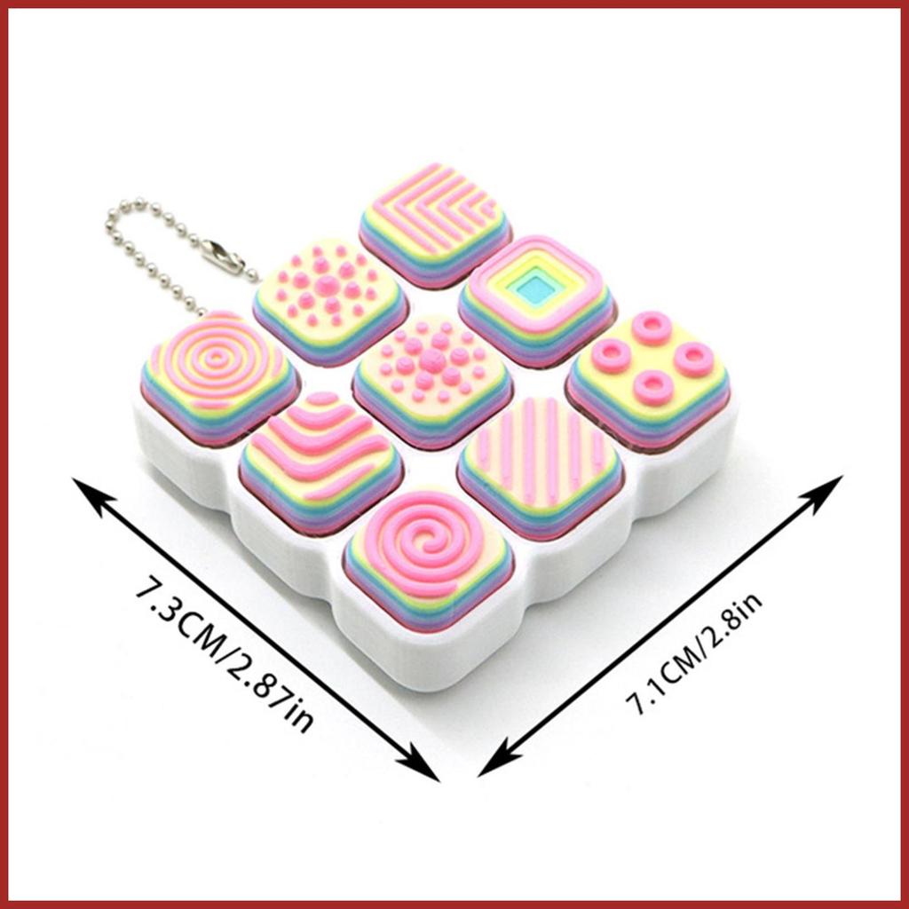 Bàn Phím Clicker Fidget Di Động Cảm Giác Đầu Ngón Tay Mặt Dây Chuyền Bàn Phím Móc Khóa Cho Lớp Học Trường Làm Việc Nhà Xe koapavn