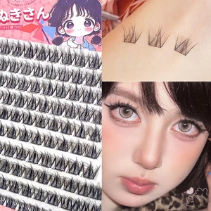 Lông mi cá nhân tự nhiên 5D 9-12mm - Cụm dày đặc sống động cho đám cưới Cosplay