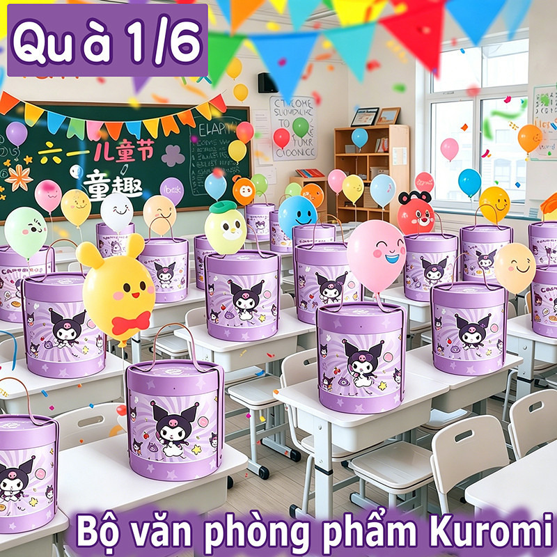 Bộ quà tặng văn phòng phẩm đồ dùng học tập hoạt hình cute cho bé sinh nhật 1/6 tốt nghiệp hot