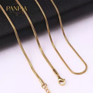 PNPIA- 0.9 / 1.2 / 1.5 / 2.0MM Thép Không Gỉ Nelace Dành Cho Nam Hip Hop Thép Titan Vuông Rắn Dây Xích Nelace Phụ Kiện Trang Sức