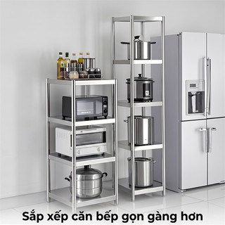 LOADNIX Kệ inox nhà bếp 304 chống gỉ Kệ để đồ đa năng Thích hợp cho không gian nhỏ