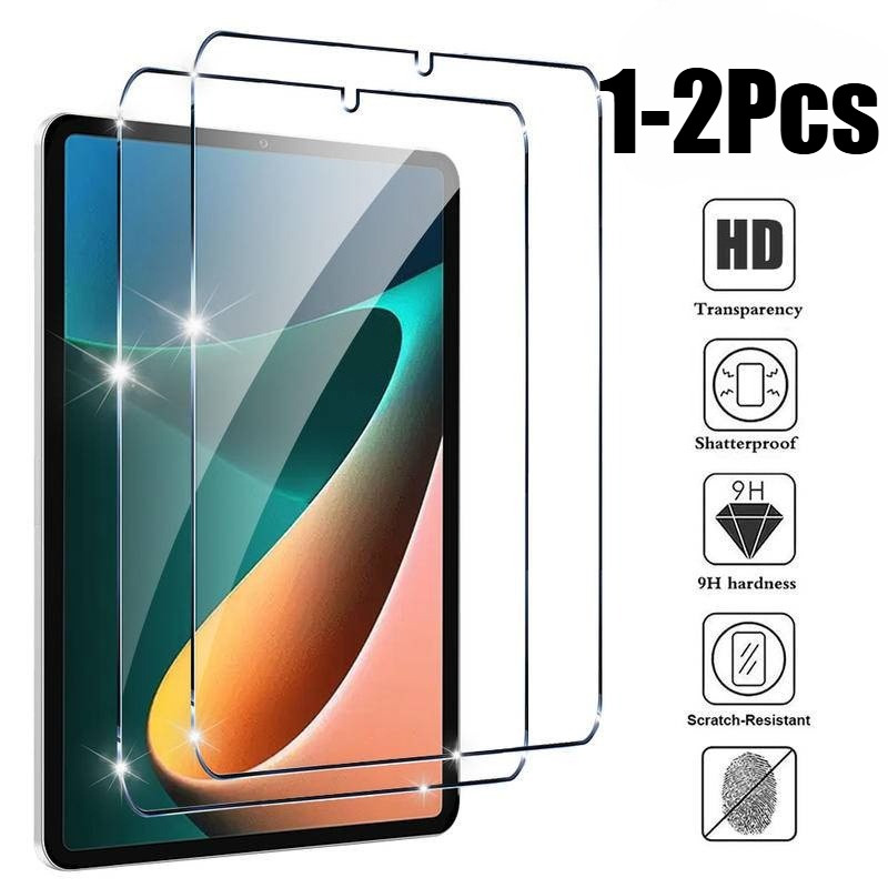 1-2 Chiếc HD Kính Cường Lực Cho Samsung Galaxy Tab A7 A8 A9 A9 + A11 A11 + Lite Cho Active4 Active5 Pro Matte Kính Cường Lực Bảo Vệ Màn Hình Chống Trầy Xước Phim HD