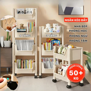 Kệ Đa Năng 5 Tầng Có Bánh Xe – Đựng Đồ Tiện Lợi, Di Chuyển Dễ Dàng