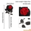 1 Thân Hoa Nhân Tạo Halloween Phong Cách Gothic Hoa Hồng Nhánh Bình Trang Trí Thủ Công DIY Trang Trí Ngày Lễ Nhà