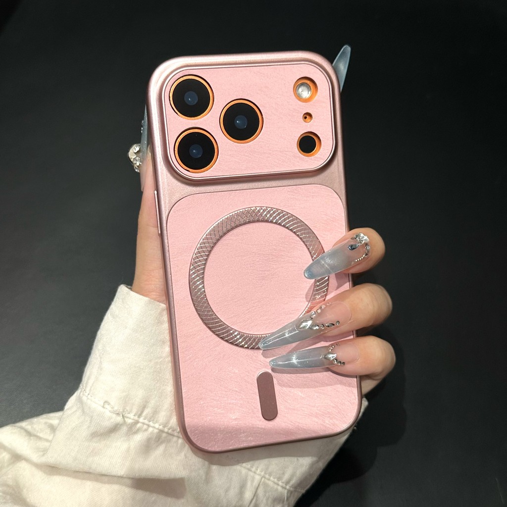Ốp điện thoại vải voan hút từ tính cho IPhone 17 Pro Max 17 16 15 14 13 Vỏ bảo vệ chống sốc