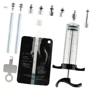 Shas Portables Bộ đồ chất lỏng phanh có ống cân trong suốt Xe đạp Chảy máu dầu phanh đảm bảo khả năng tương thích với nhiều loại Mo
