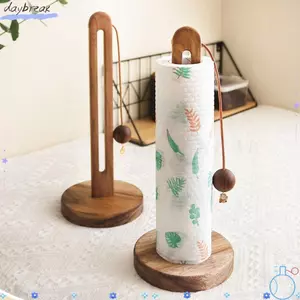 DAYBREAK Giá Đựng Giấy Nhà Bếp, Mặt Dây Treo Khăn Giấy Gỗ Chắc Chắn, Không Đục Lỗ Đa Năng Lười Rag Giá Để Đồ Phụ Kiện Nhà Bếp