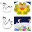 BeautifulHomeA 1 / 2 Chiếc Cắt Cookie Cho Trẻ Em Khuôn Cắt Bánh Quy Hình Thiên Nga 3D Dụng Cụ Nướng Bánh Quy Dập Nổi Khuôn Động Vật Craer Cookie Cắt VN