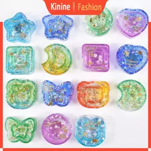 KIN Quicksand Khuôn Silicon Móc Khóa Nhựa Khuôn Bướm Thỏ Shaker Khuôn Với Tấm Nhựa DIY Vòng Cổ Mặt Dây Chuyền
