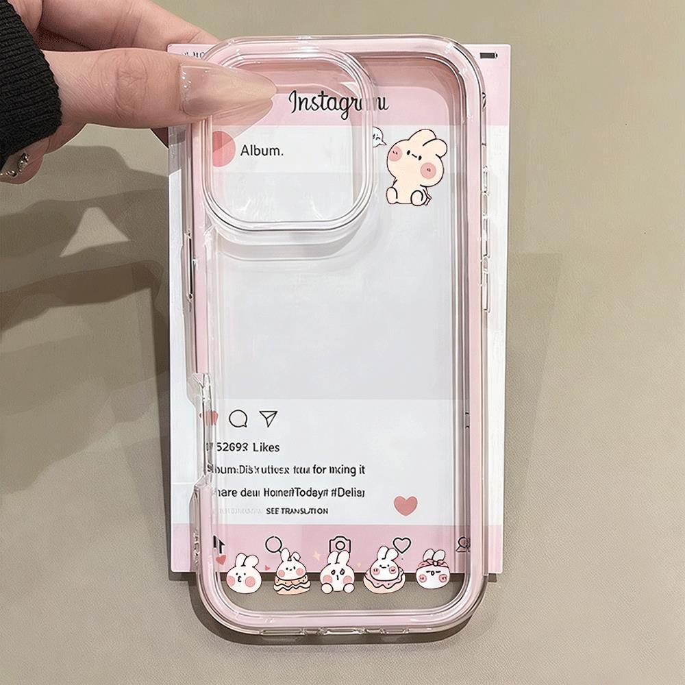 Đoàn thỏ  thỏ nhỏnPhù hợp với ốp điện thoại iPhone 16/14/15/12 Pro/3 trong một