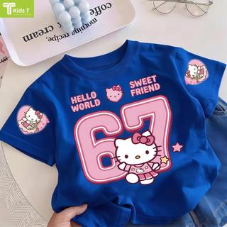 COD✅ (Hồ Chí Minh)Kids T Mall Áo phông tay ngắn In hình hoạt hình Áo Kiểu rộng và ấn tượng Trẻ em thời trang #VN659
