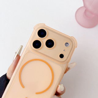Ốp điện thoại TPU mềm mờ từ tính cho iPhone 17 16 15 14 Pro Promax 17 Air Plus Vỏ chống sốc bốn góc không màu vàng