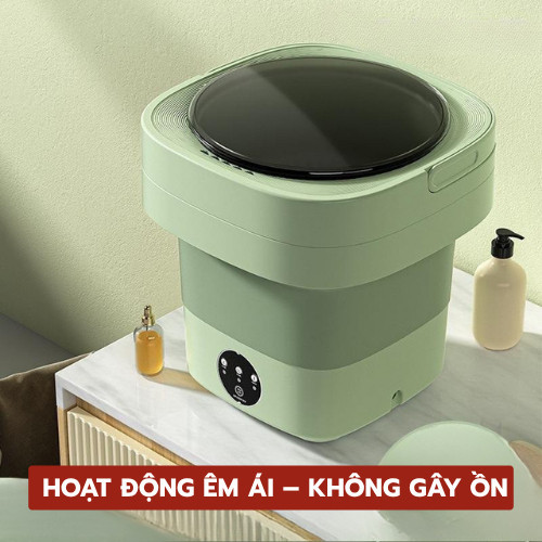 Máy Giặt Mini Di Động, Vắt Khô Nhanh, An Toàn, Khử Khuẩn Ánh Sáng Xanh.