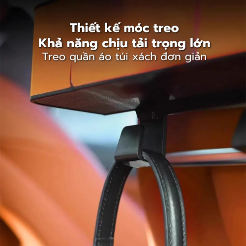 Hộp Đựng Đồ Treo Sau Ghế Ô Tô Đa Năng - Khay Đựng Điện Thoại, Móc Treo Túi Xách, Hộp Lưu Trữ Tiện Lợi Cho Xe Hơi
