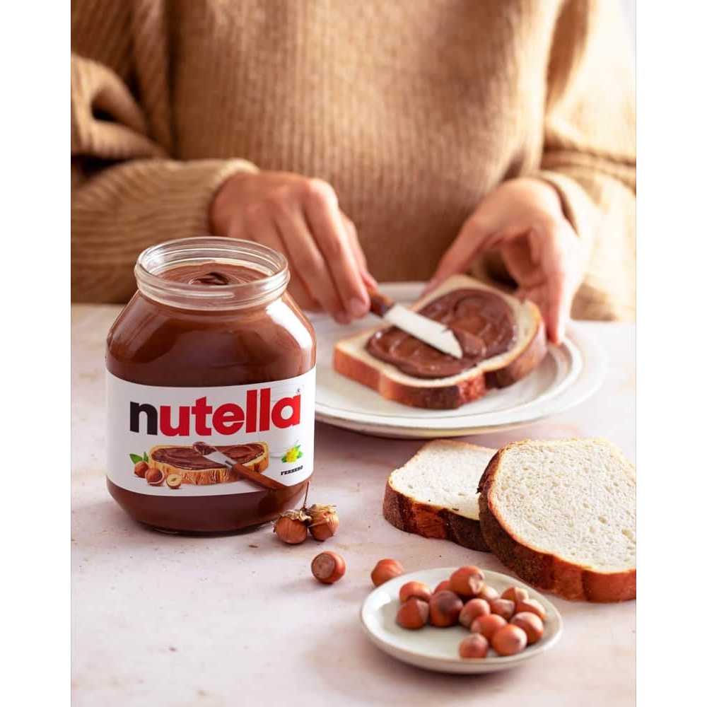 Mứt Socola Kem Hạt Dẻ Nutella Phết Bánh Mì Hộp 680g, Nhân Bánh, Mứt Hạt Dẻ Nhập Khẩu Cao Cấp
