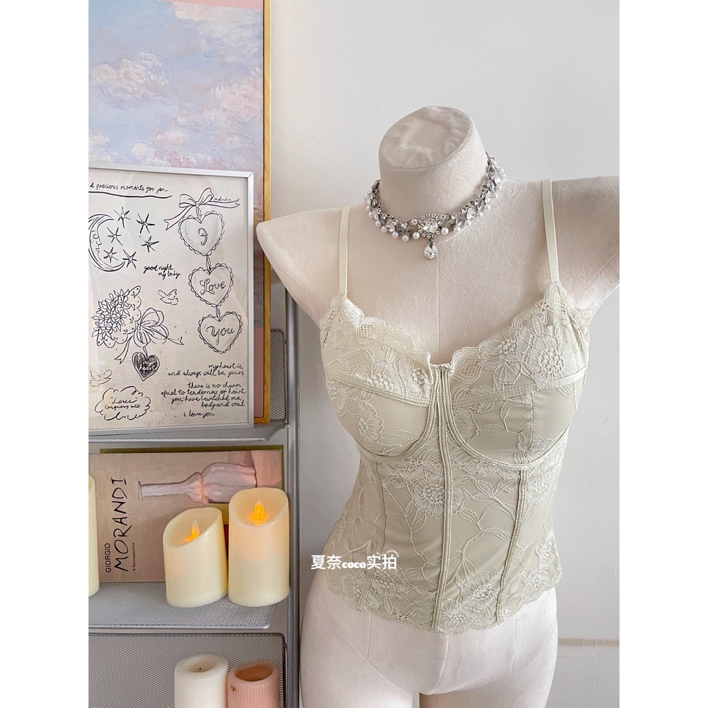 Áo ren gợi cảm thiết kế sling bên trong có miếng lót ngực, form slim tôn body