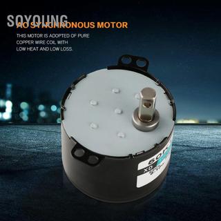 Soyoung Động cơ bánh răng đồng bộ công nghiệp XD-50KTYZ 5-50 RPM 6-10W AC cho Van tự động hóa & Phòng thí nghiệm nghiên cứu (5r/min)