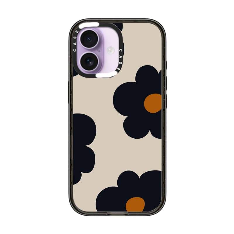 CASECASE X Flower Strike Case Black Edge Rõ Ràng Cứng Từ Hút Tác Động Dành Cho Apple IPhone 12 13 14 15 16 17 Pro Max Air Plus Có Hộp
