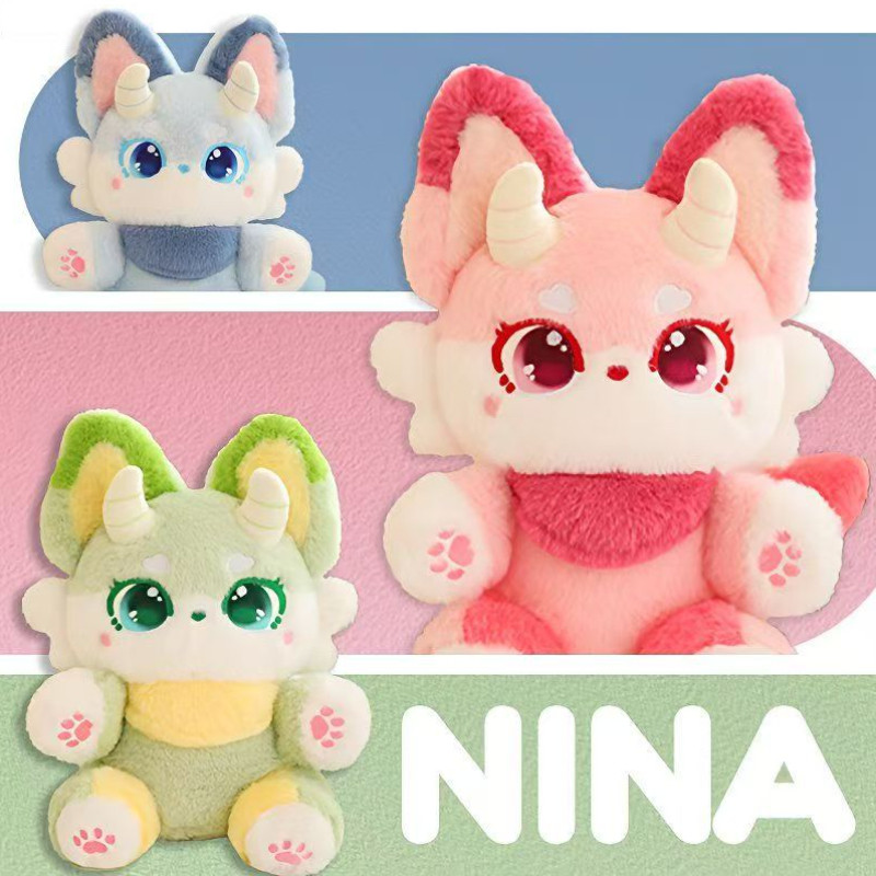 Gấu Bông Tiểu Quỷ Hồ Ly Nina Cao Cấp 35/50cm, Quà Sinh Nhật Cho Bé, Bạn Gái, Trang Trí Phòng Siêu Đáng Yêu