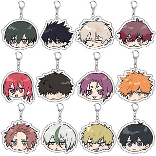 Anime Blue Lock Acrylic Keychain Isagi Yoichi Bachira Chigiri Cartoon Cute Figures Pendant Car Key Chain Ornamen