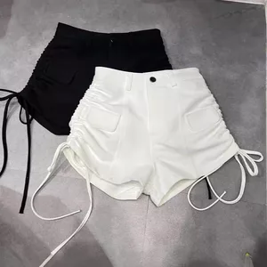 Phong Cách Nguyên Chất Siêu Quần Short Nữ 2026 Mùa Xuân Cao Cấp Skinny Ôm Hơn Nhìn Cô Gái Nóng Dây Rút Quần Nóng 5.12