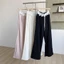 2025 Màu Đen Thường Ngày 2025 Nữ Cao Cấp Drape Quần Ống Rộng Ôm Hơn Nhìn Rộng Quần 5.12