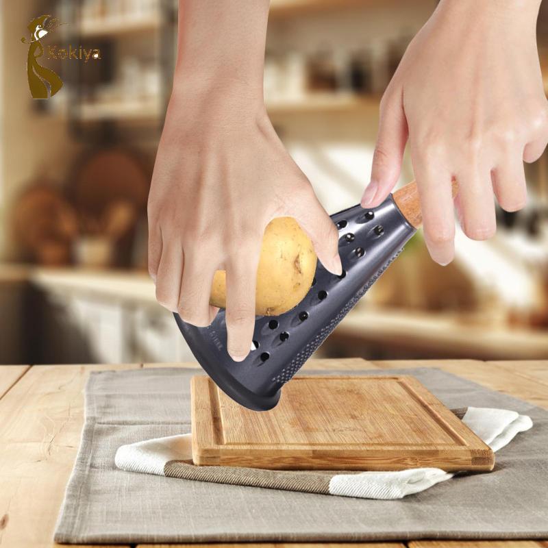 Thép không gỉ Nón Grater Phụ Kiện Nhà Bếp Hình nón Nhà Bếp Cho Sô Cô La Rau Cà Rốt Tỏi Lưới Phô Mai