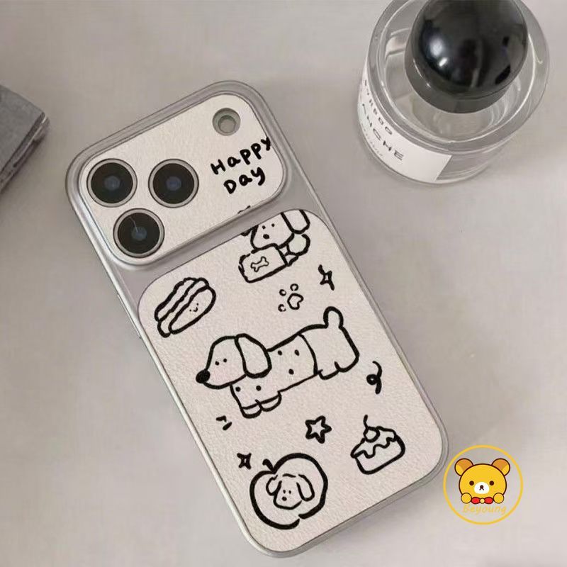 Ốp Điện Thoại Hoạt Hình Dachshund Cho Honor 600 500 400 300 Ultra 200 100 90 Smart 80 GT SE 70 60 Magic 8 7 6 Pro 5 4 Lite 5G 4G Vỏ Mềm Da PU Trắng Dễ Thương