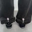 20 / 5 Kẹp cố định quần hợp kim - Phụ kiện quần áo - Ghim cổ áo Cardigan - Kẹp chân quần có thể điều chỉnh - Trâm cài đa chức năng có dây xích / Giao hàng miễn phí