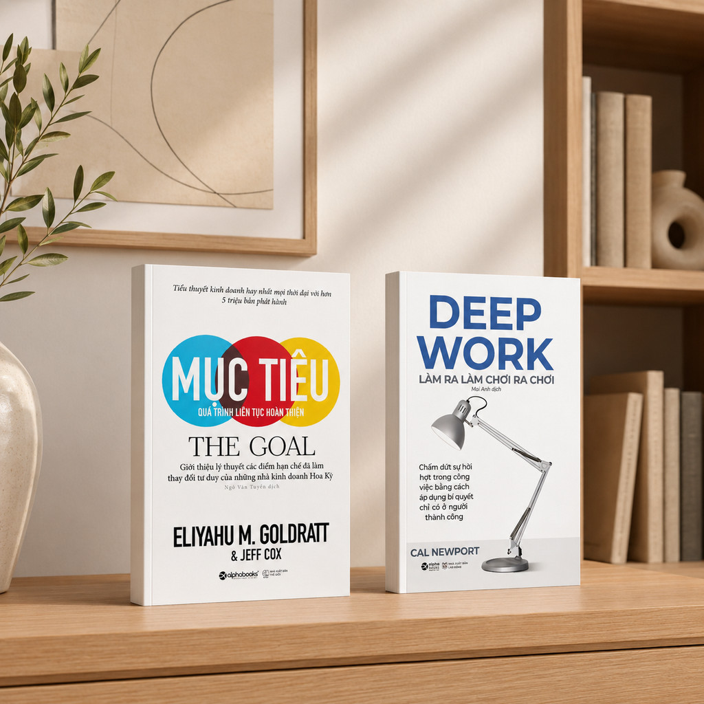 Sách - Lẻ/Combo: The Goal - Mục Tiêu  + Deep Work - Làm Ra Làm Chơi Ra Chơi (Alpha Books)