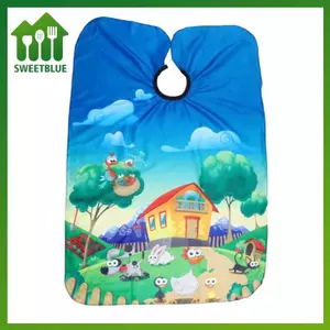 SWEET Chống Thấm Nước Trẻ Em Cắt Tóc Mũi Vải Làm Tóc Salon Cắt Tóc Tạp Dề n