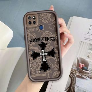 Ốp Lưng Cho Realme C12 C25 C25S C21Y C25Y C15 Narzo 30A Narzo 20 Vỏ Điện Thoại Mềm Silicon Hoạt Hình TPU Chrome Hearts cross Angel Eye Ốp Lưng Chống Sốc