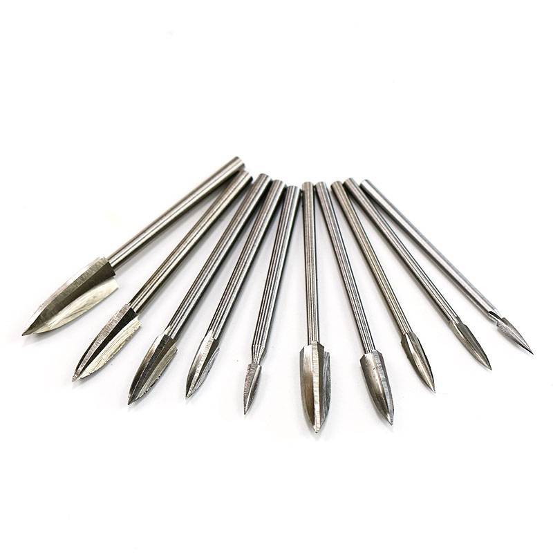 Mũi khoan khắc gỗ GKY Bộ mũi khoan khắc HSS Chân thép cacbua nguyên khối GKY