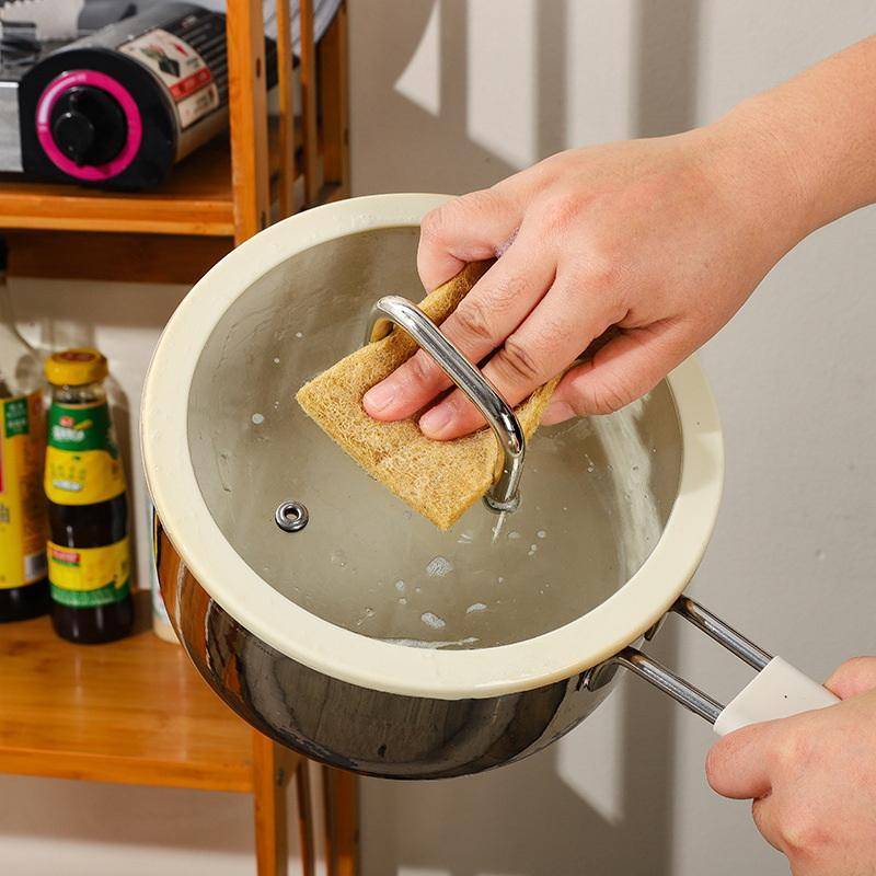 JINHF Chất Lượng Cao Sợi Dừa Cọ Rửa Miếng 10 Chiếc Không Dệt Bền Có Thể Tái Sử Dụng Nhà Bếp Bọt Biển Phù Hợp Với Món Ăn Nồi Chảo Vệ Sinh HOT