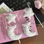 JRP 1 Chiếc Sang Trọng Móc Khóa Chấm Bi Mặt Trăng Ngôi Sao Hình Trái Tim Mặt Dây Chuyền Có Ruy Băng Nơ Cho Xe Chìa Khóa Túi Trang Trí Quà Tặng JRP