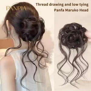 PNPIA- Tự Nhiên Bla Móng Vuốt Kẹp Lông Tơ Tổng Hợp Tóc Bun Cho Dễ Dàng Updo Phong Cách Lộn Xộn Nhanh Cho Nữ