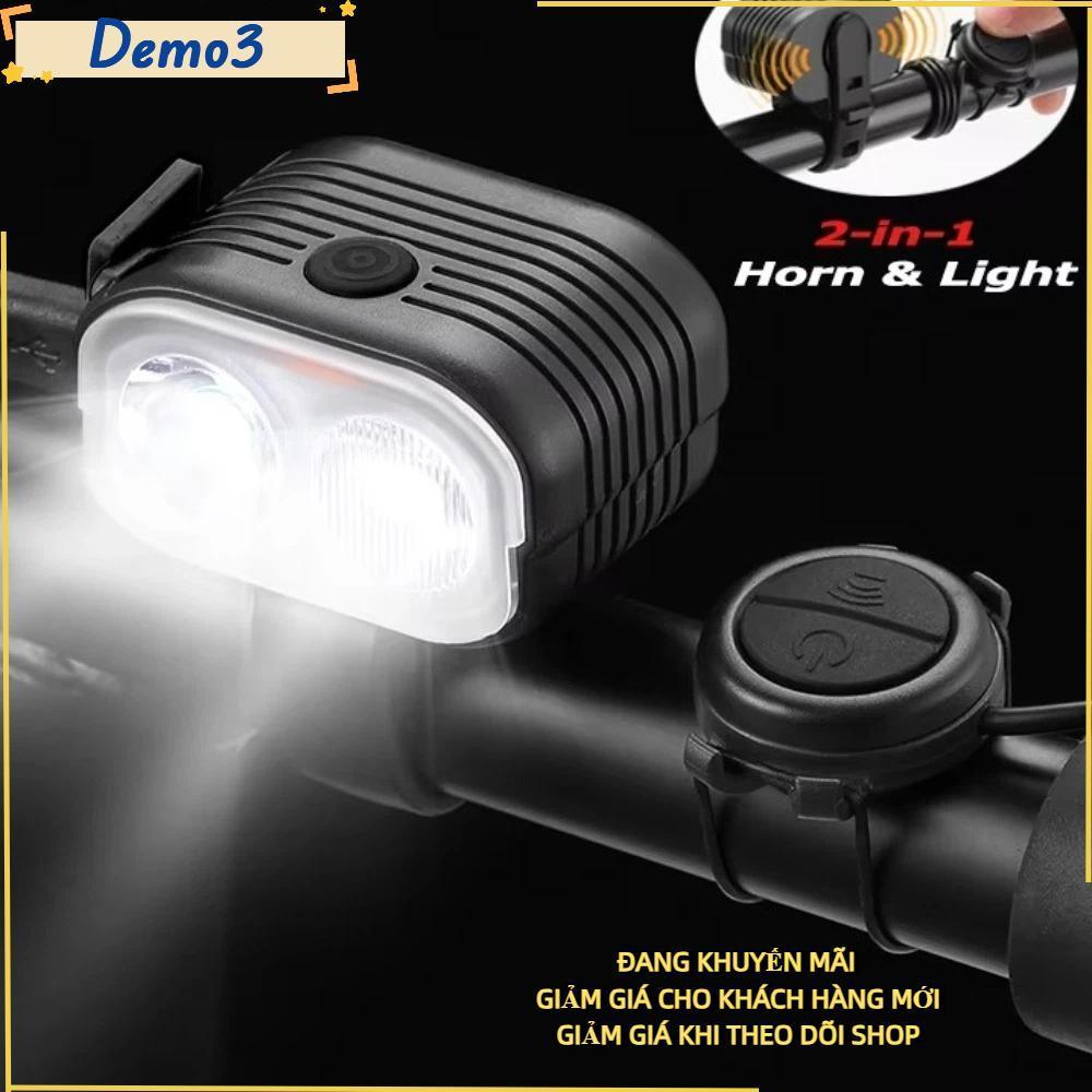 Đèn pha xe đạp tích hợp còi 120dB, đảm bảo an toàn khi di chuyển ban đêm