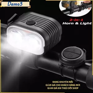 Đèn pha xe đạp tích hợp còi 120dB, đảm bảo an toàn khi di chuyển ban đêm