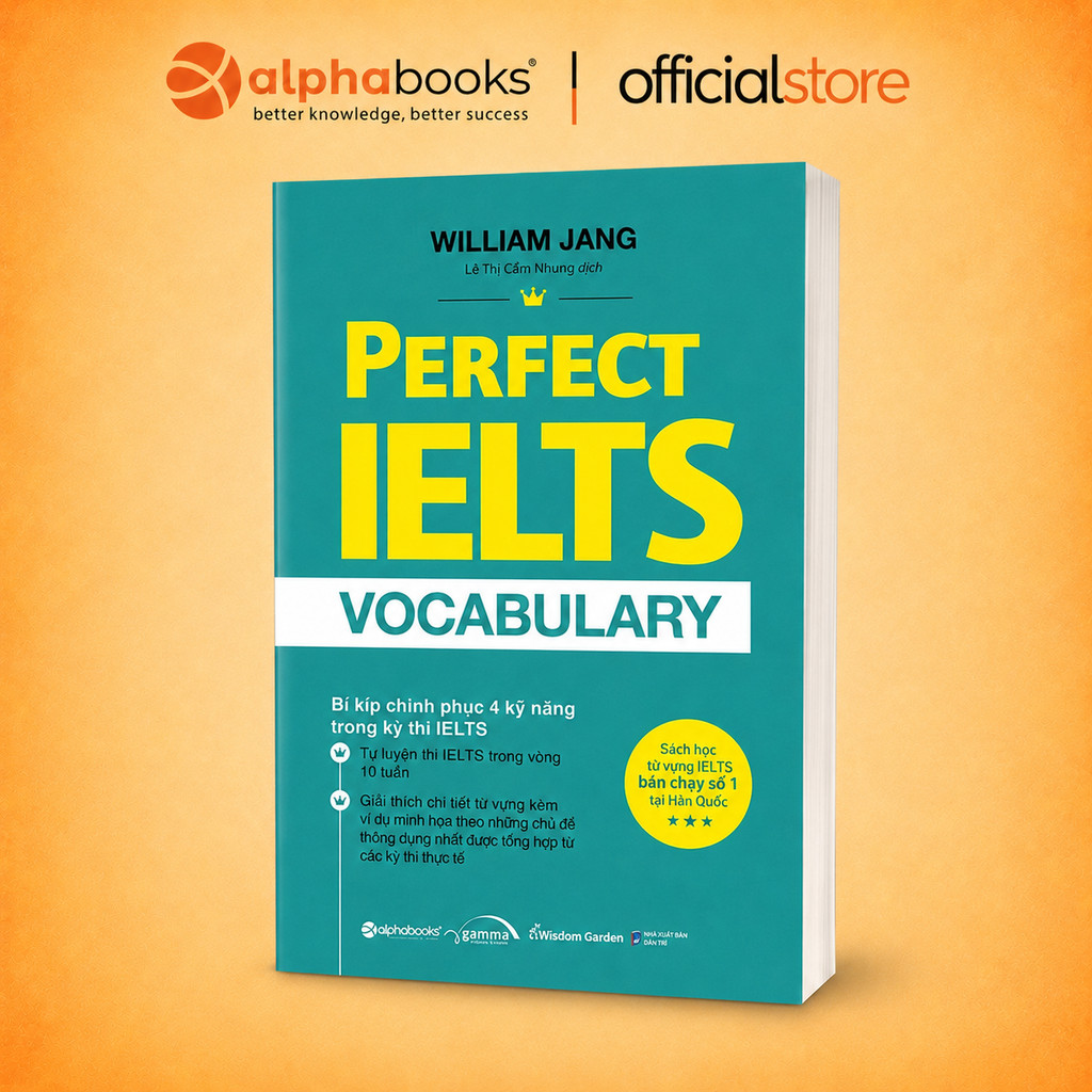 Sách - Perfect Ielts vocabulary - Tự Luyện IELTS trong vòng 10 tuần - William Jang  (Gamma Books)