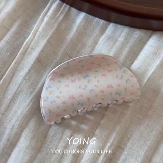 Yoing / Nhiều Màu Sắc Bướm Lấy Kẹp Nữ Acrylic Đầu Sau Nửa Tie Tóc Kẹp Cá Mập