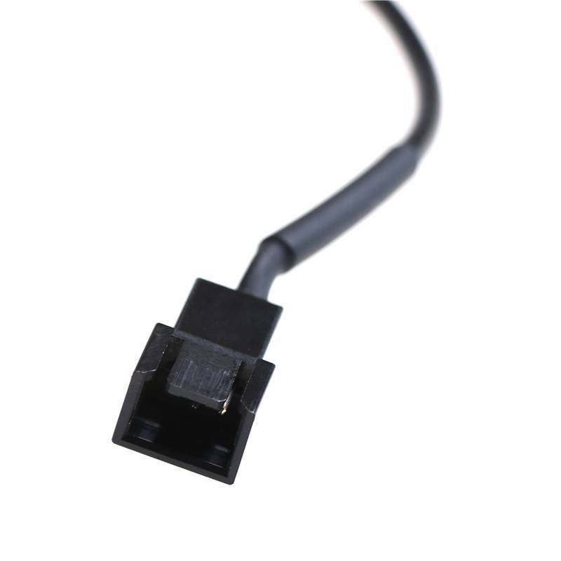 QIUWU USB 2.0 Cáp chuyển đổi đầu nối 3 chân sang 3 chân / 4 chân cho quạt PC máy tính 5V.