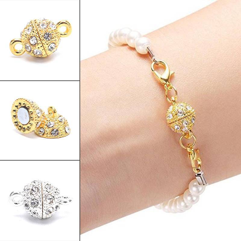 [KvJJL-t] 5 Chiếc Kim Loại Kim Loại Nam Châm Móc Vòng Tay Nelace Mạnh Từ Khóa Mới