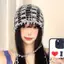 Mũ chui đầu thủ công có dây chuyền đính cườm rỗng chống nắng nhẹ cho các chuyến đi đường trường và lễ hội mới